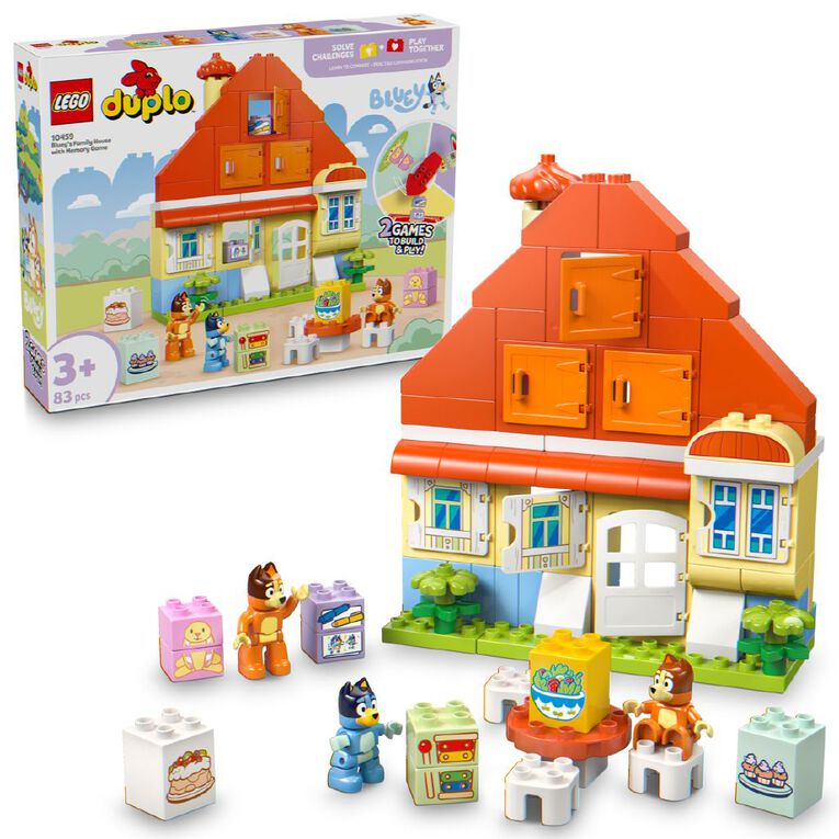 LEGO DUPLO Blueys Family House with Memory Game 10459, , hi-res