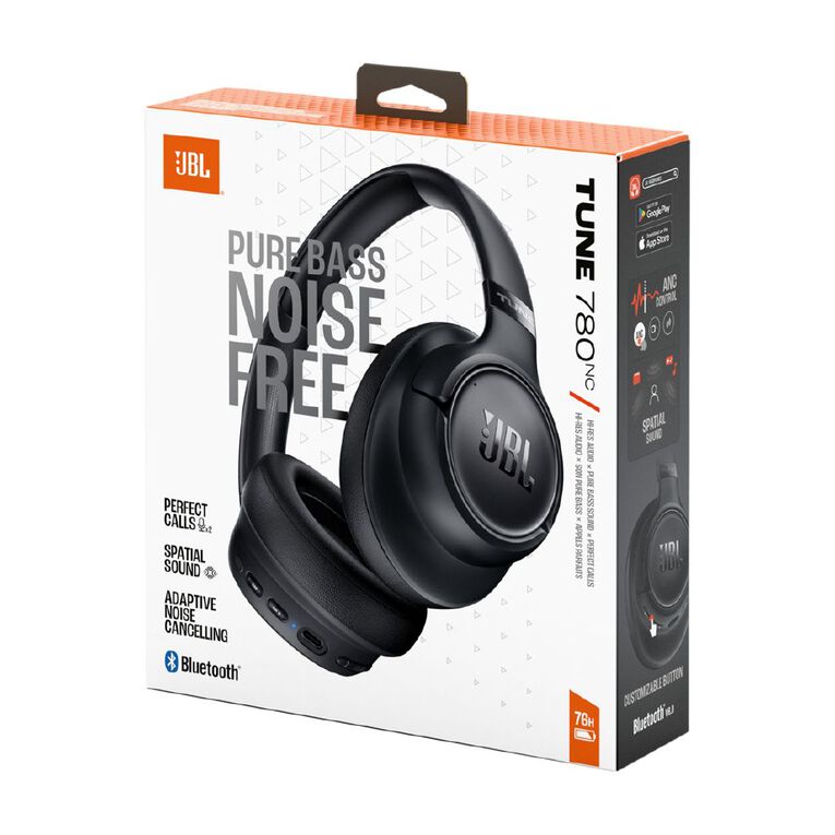 JBL Tune 780NC Wireless Over-Ear Noise Cancelling Headphone Black, , hi-res