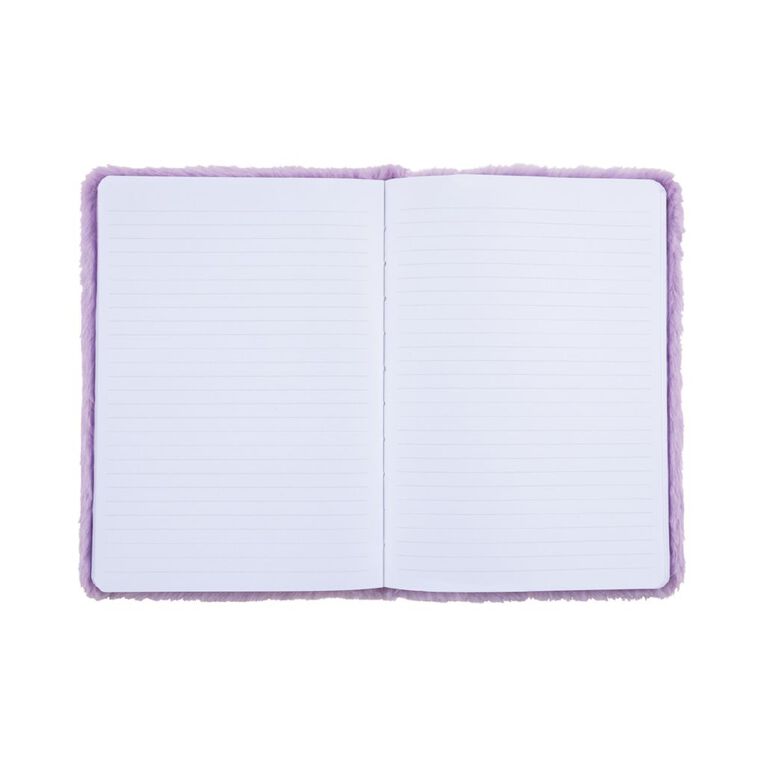 Uniti Kids A5 Fluffy Rainbow Notebook, , hi-res