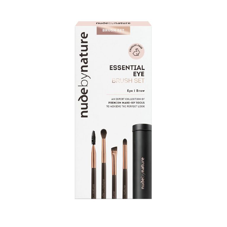 Nude By Nature Essential Eye Brush Set, , hi-res