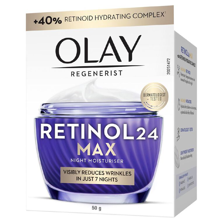 Olay Regenerist Retinol 24 Max Moisturiser 50g, , hi-res