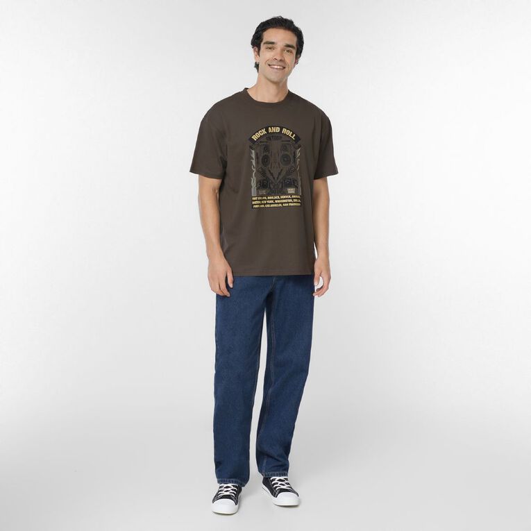H&H Men's Relaxed Fit Graphic Tee, Green Dark, hi-res