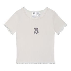 H&H Girls' Pointelle Baby Tee