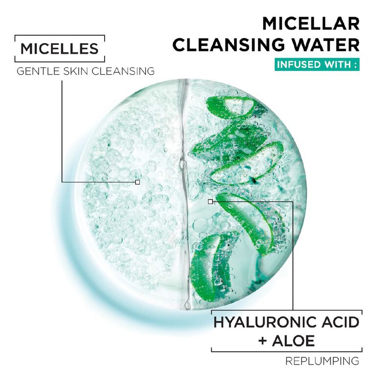 Garnier Hyaluronic Aloe Micellar Water 400ml, , hi-res