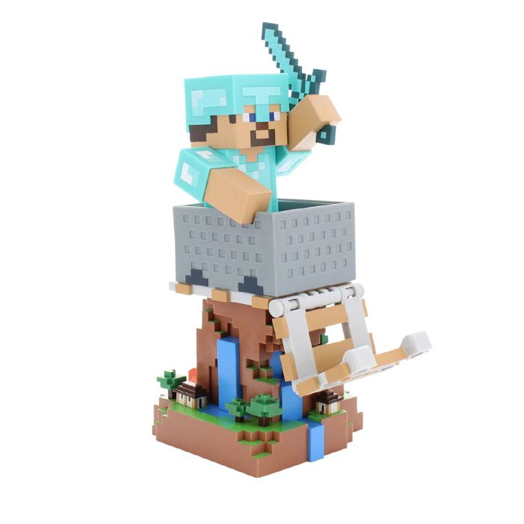 Cable Guys Minecraft Steve Diamond Armour, , hi-res
