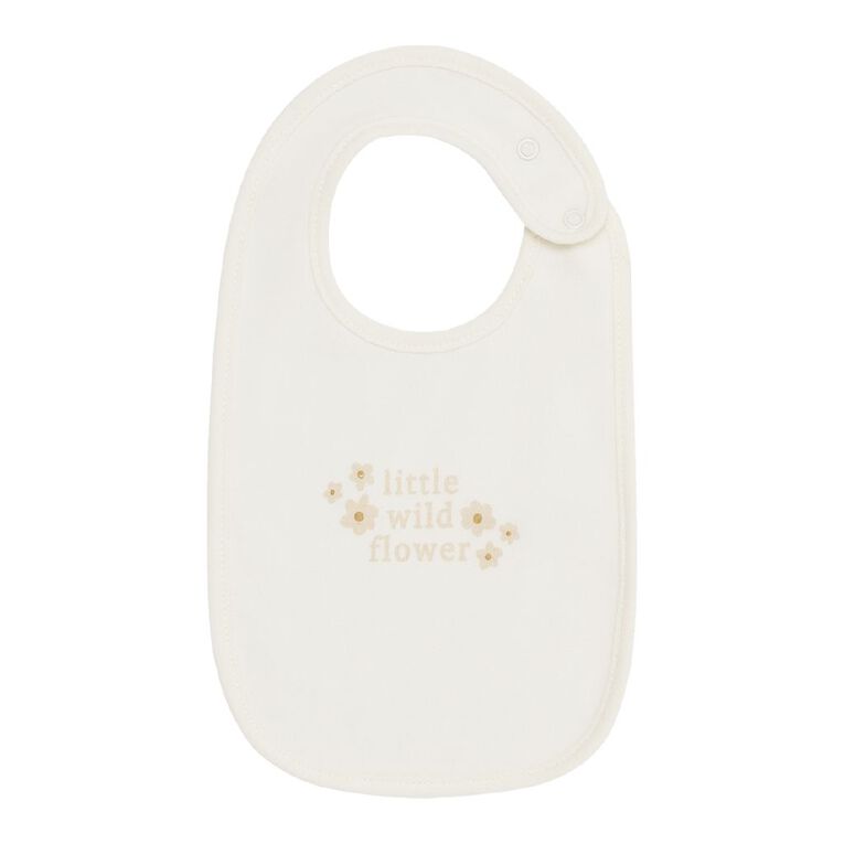 Young Original Babys' Dome Bibs 3 Pack, Grey Light, hi-res