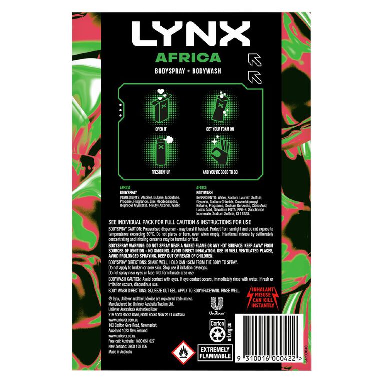 Lynx Gift Duo Africa R25 8xunit, , hi-res
