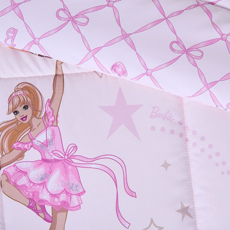 Barbie Comforter Set 2 Piece Multi-Coloured Single, , hi-res