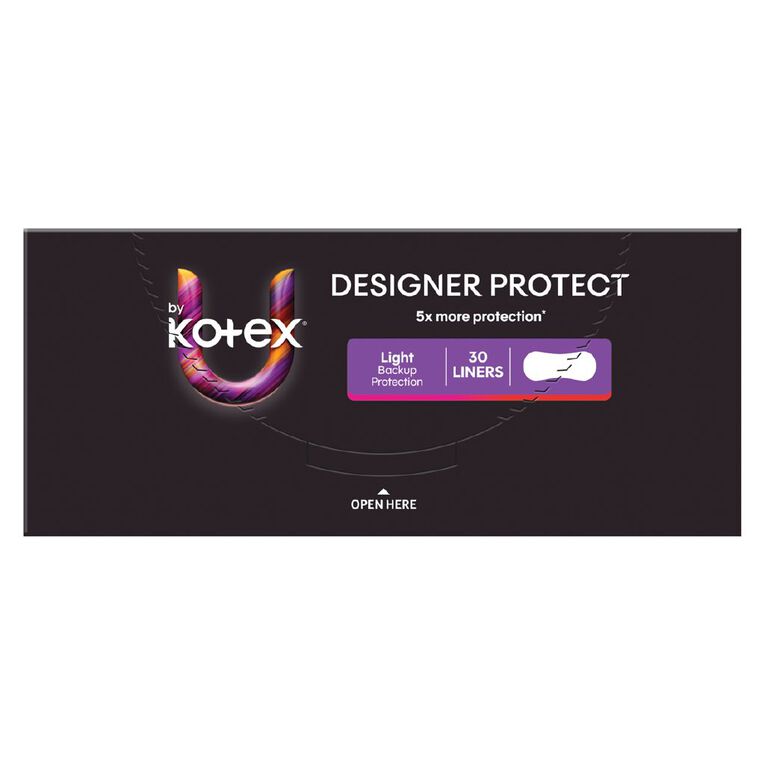 U By Kotex Printed Design Protect Liners 30 Pack, , hi-res