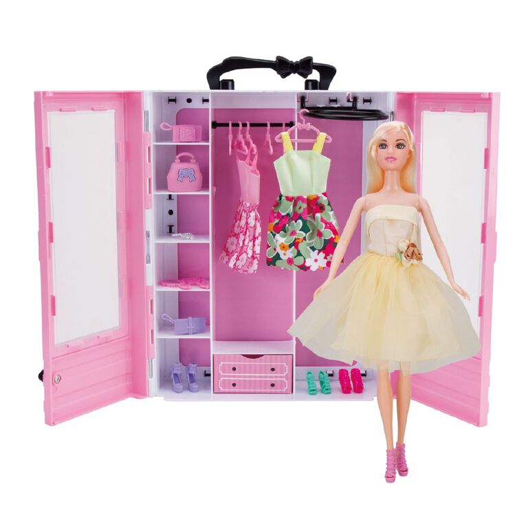 Fashion Doll Set with wardrobe, , hi-res
