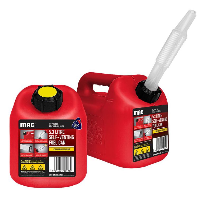 Self-Venting Fuel Can 5.3L Red, , hi-res