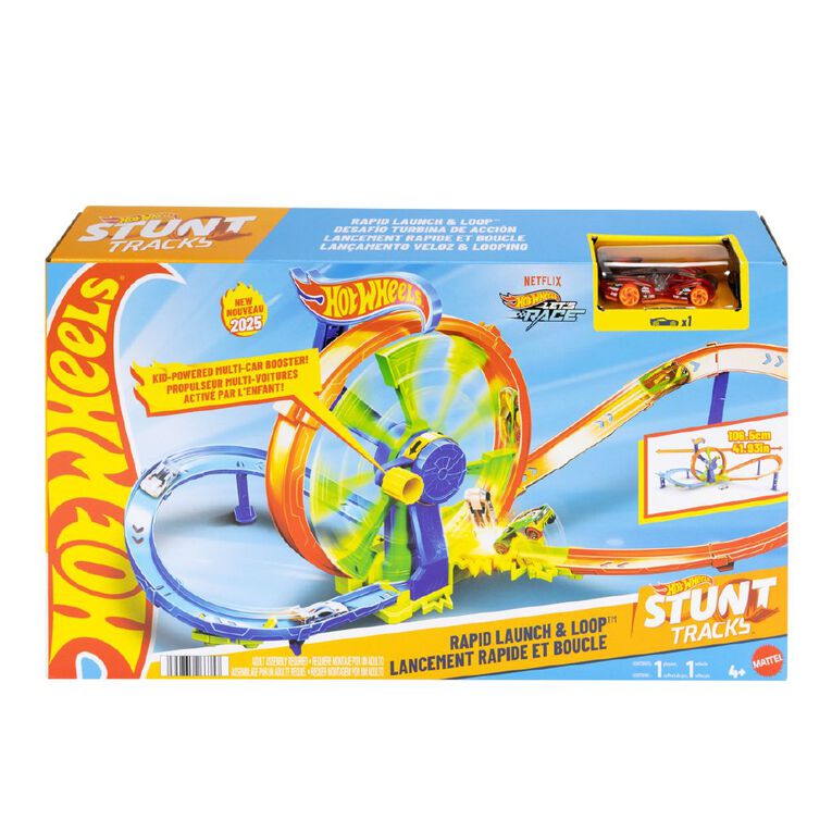 Hot Wheels Crank Crash Turbine Challenge Trackset, , hi-res