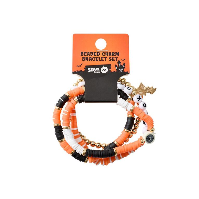 Scarehouse Beaded Charm Bracelet Set Assorted, , hi-res