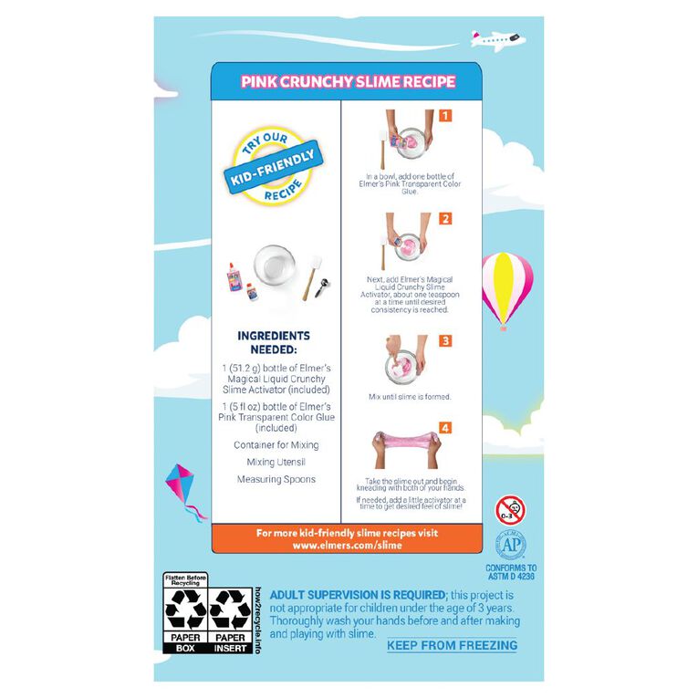 Elmer's Sky Slime Kit 4 Count, , hi-res