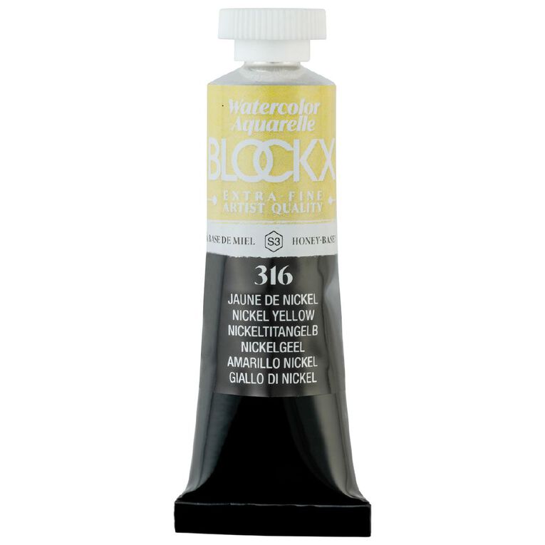 BLOCKX Watercolour Tube 15ml S3 316 Nickel Yellow Yellow, , hi-res