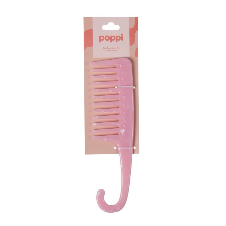 Poppi Shower Comb Pink, , hi-res