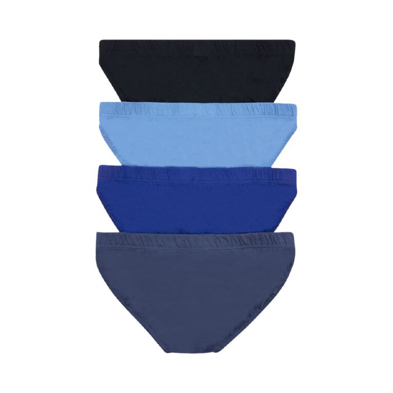 B FOR BONDS Men's Tunnel Briefs 4 Pack, Blue Dark, hi-res