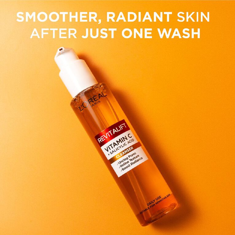 L'Oreal Paris Revitalift Vitamin C + Salicylic Cleanser 150ml, , hi-res