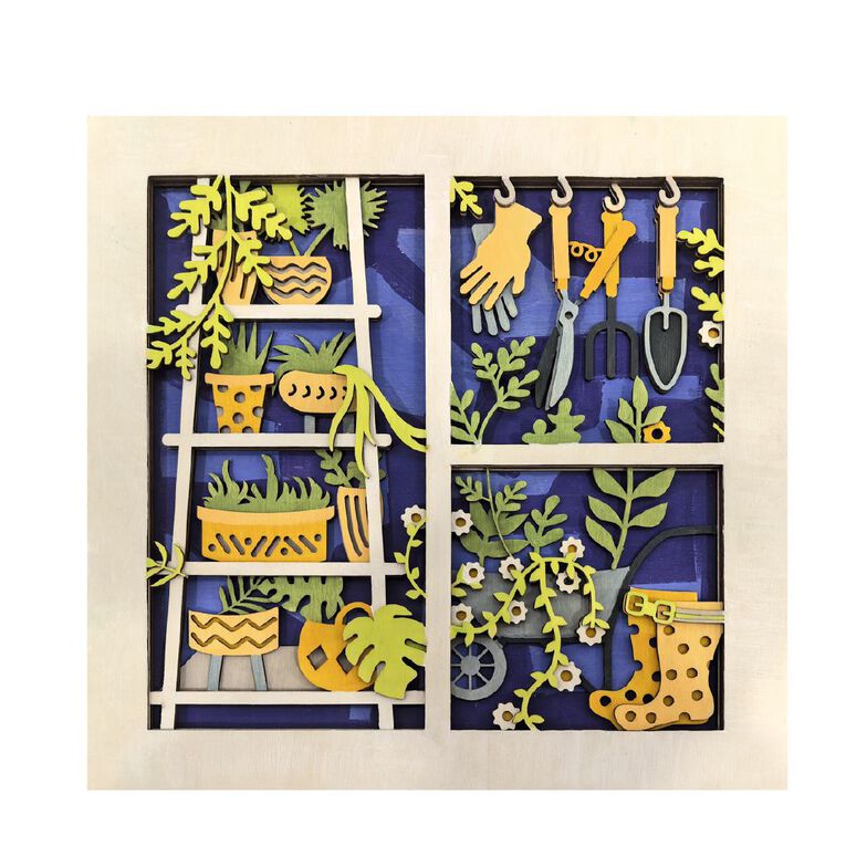 Uniti Craft Adults Paint Your Own 3D Garden Art, , hi-res