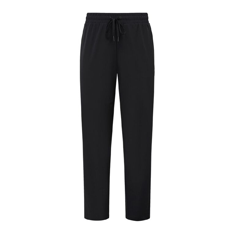 Active Intent Women's Stretch Taper Woven Pants, Black, hi-res