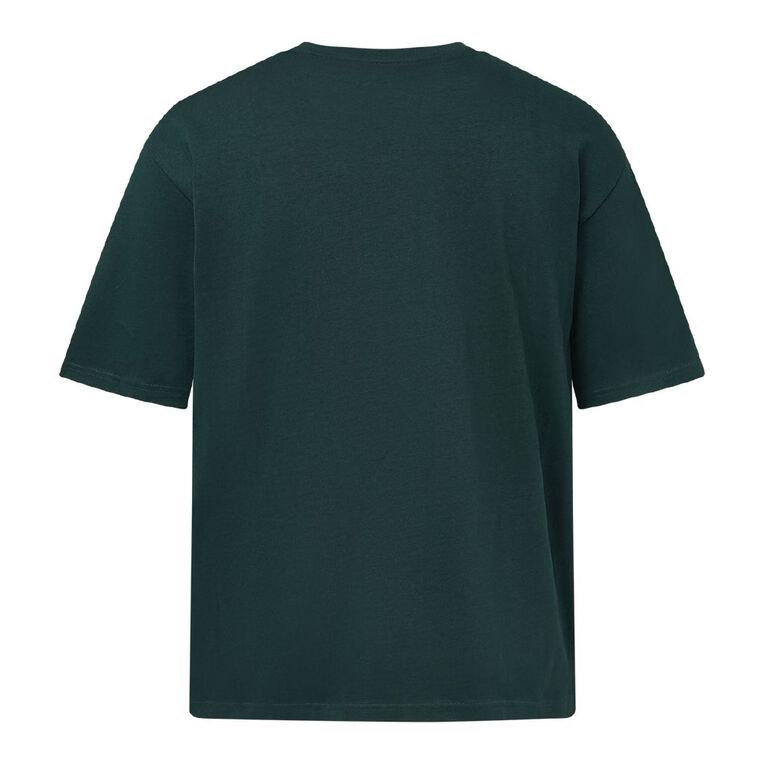 Garage Men's Heavyweight Boxy Tee, Green Dark, hi-res