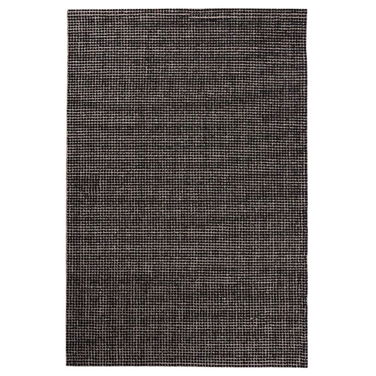 Living & Co Rug Jacquard Black 120cm x 180cm, , hi-res