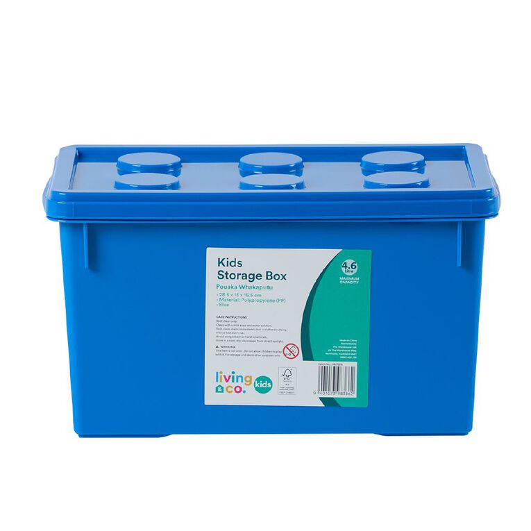 Living & Co Kids Kids Fun Storage Box Blue, , hi-res