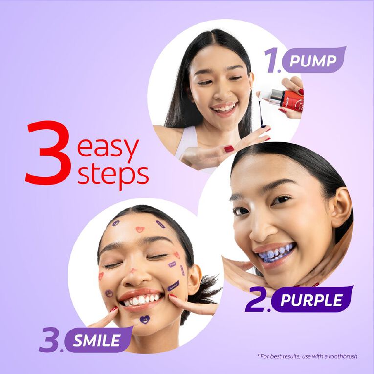 Colgate Optic White Purple Serum 40ml, , hi-res