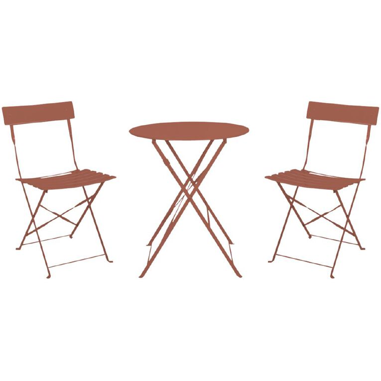 Living & Co French Bistro Set Teracotta, , hi-res