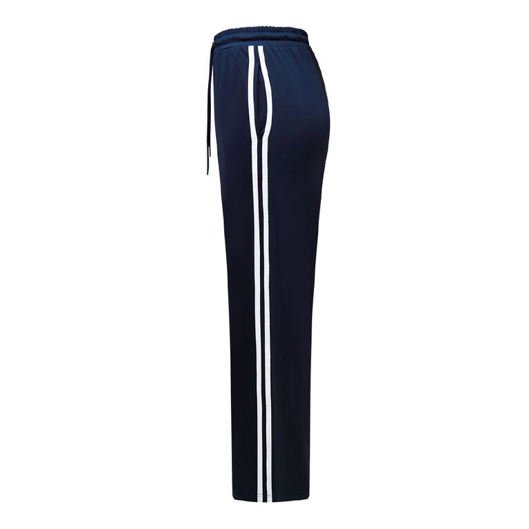 H&H Women's Sporty Stripe Wide Leg Pants, Navy, hi-res