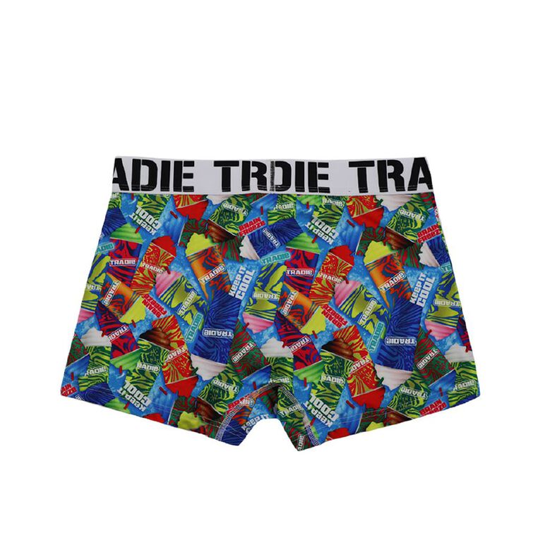 Tradie Men's Work N Surf Trunks, Blue Light, hi-res