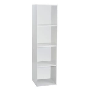 Sort It 1 x 4 Cube Storage Unit White