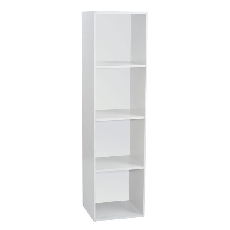 Sort It 1 x 4 Cube Storage Unit White, , hi-res