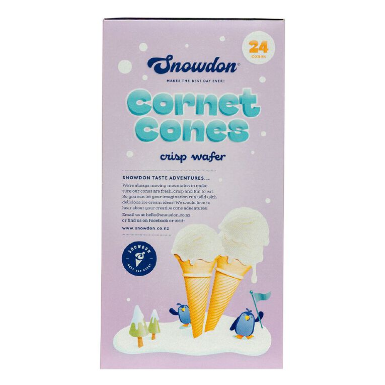 Snowdon Cornet Ice Cream Cones 24 Pack, , hi-res