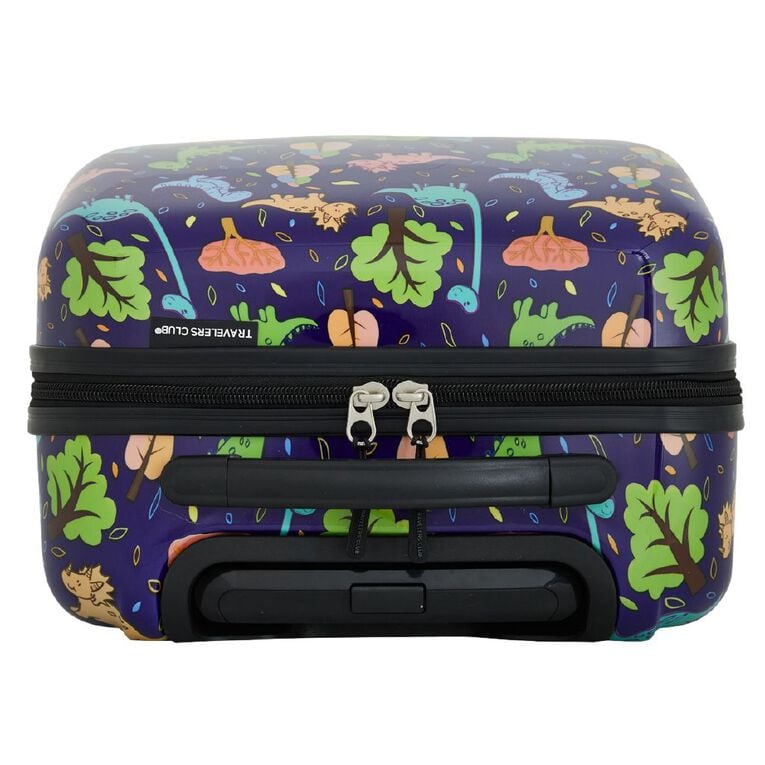 Travelers Club 5 Piece Luggage Set Dinosaur Blue, , hi-res