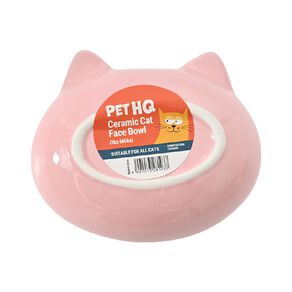 Pet HQ Ceramic Cat Bowl Pink