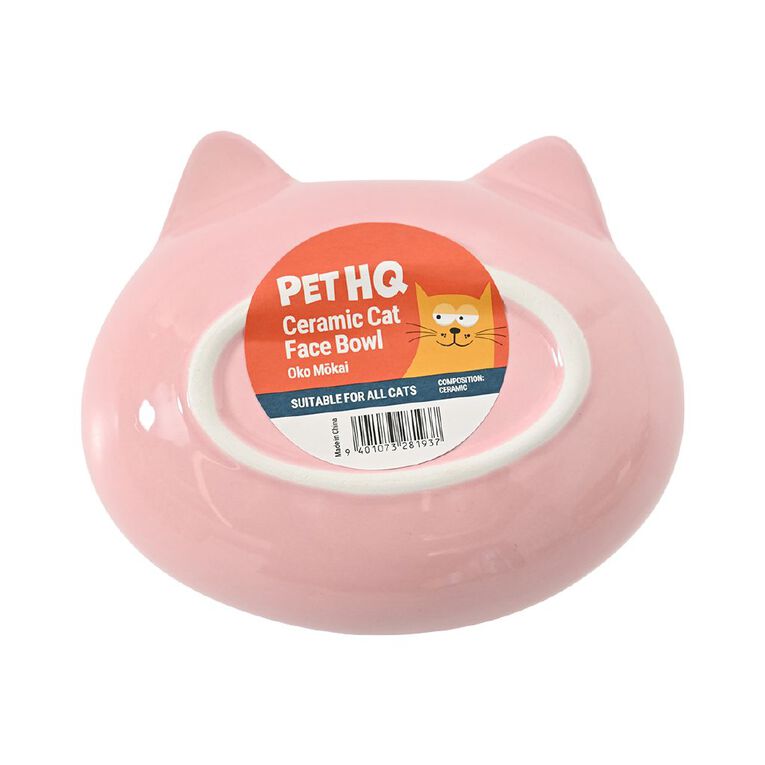 Pet HQ Ceramic Cat Bowl Pink, , hi-res