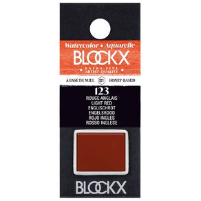 BLOCKX Watercolour Half Pan S1 123 Red Light Red Light