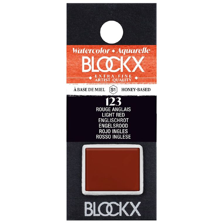 BLOCKX Watercolour Half Pan S1 123 Red Light Red Light, , hi-res