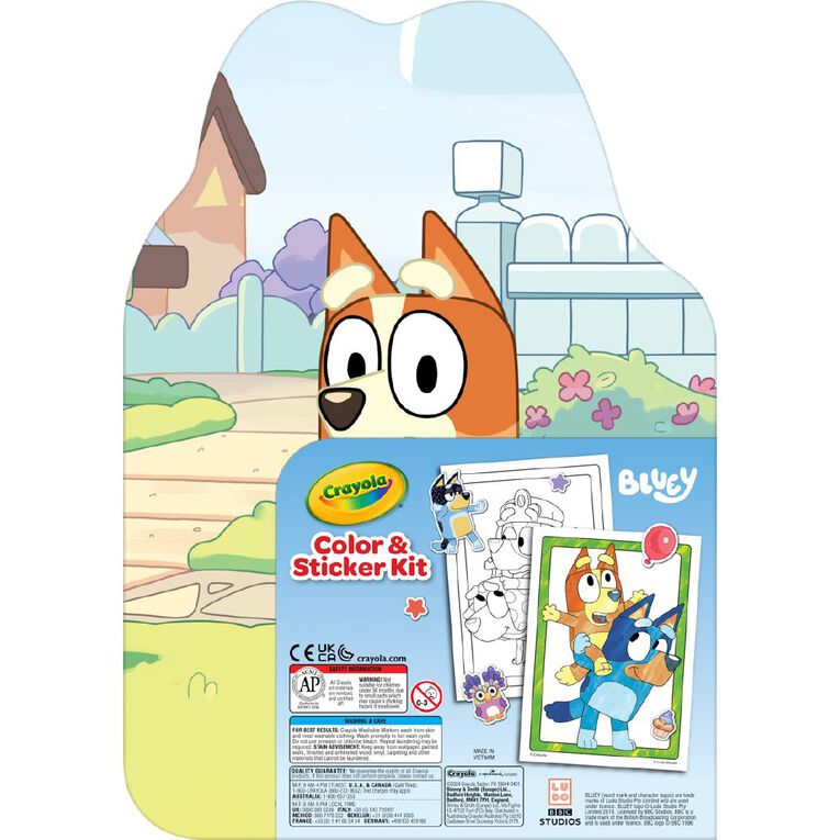 Crayola Color & Sticker Kit Bluey, , hi-res