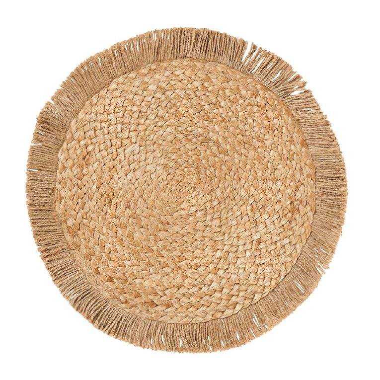 Living & Co Round Jute Placemat Natural, , hi-res