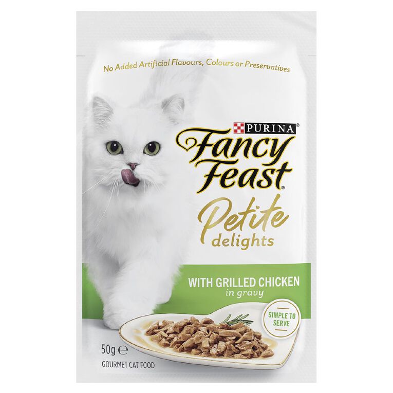 Fancy Feast Petite Delights Chicken 50g Pouch, , hi-res