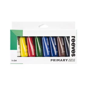 Reeves Acrylic Primary 22ml Set 8 pack