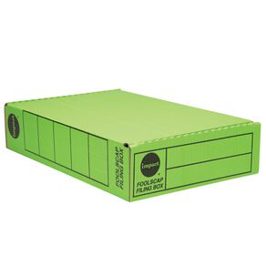 Impact Foolscap Storage Box Green Mid