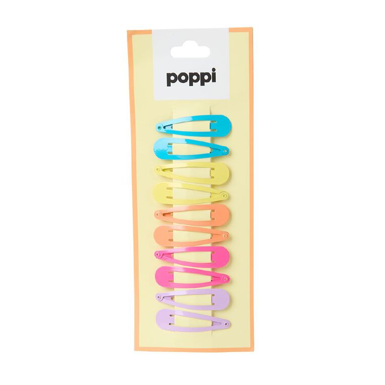 Poppi Snap Clips Brights 10 Pack, , hi-res