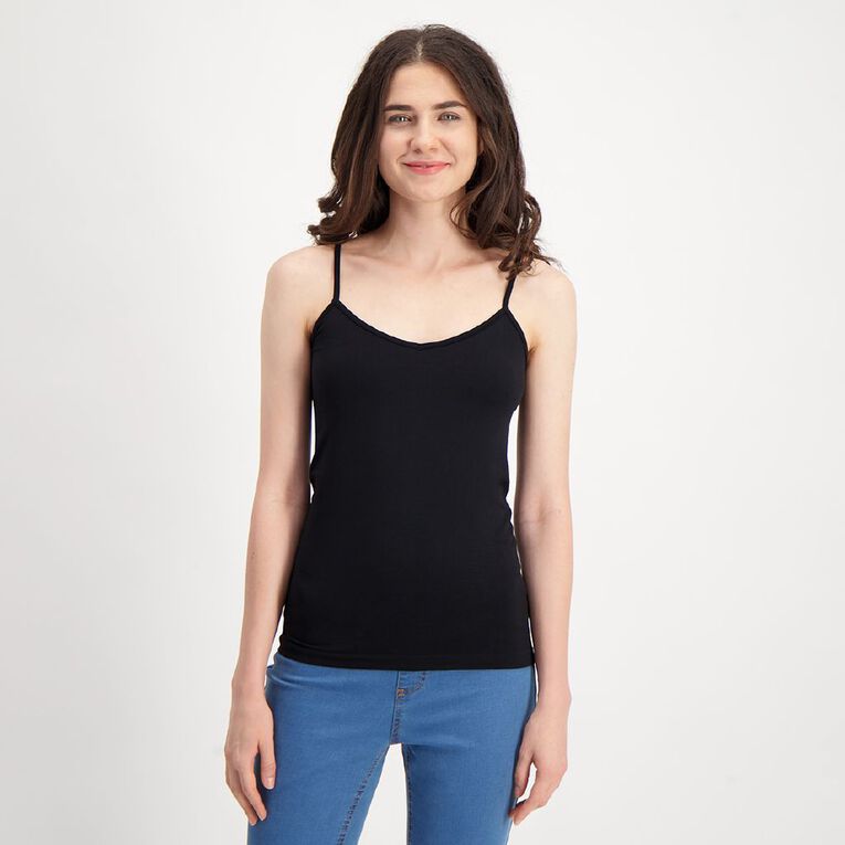 H&H Women's Seamless Cami Black