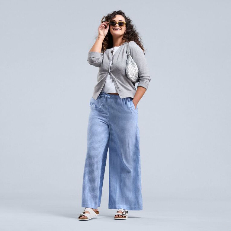 H&H Women's Essential Cardigan, Grey Marle, hi-res