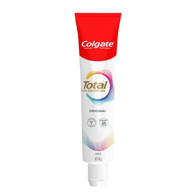 Colgate Total Original Antibacterial Fluoride Toothpaste 40g, , hi-res