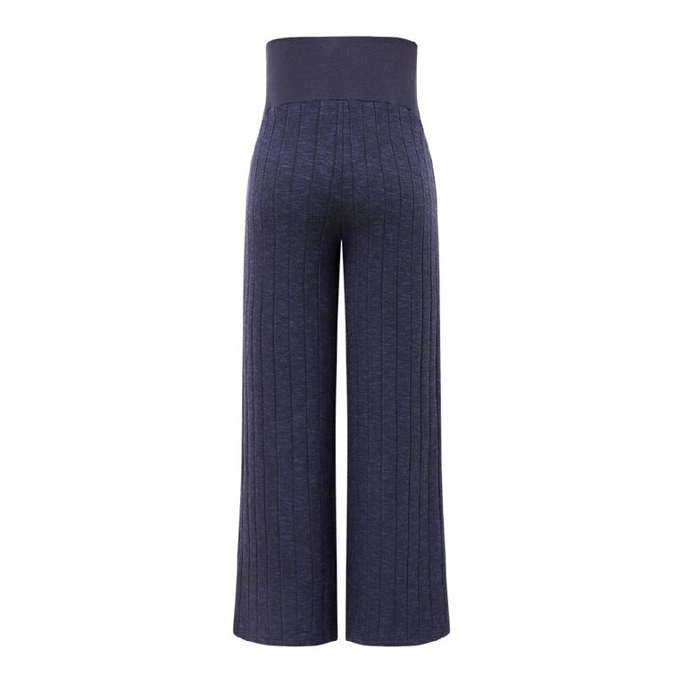 H&H Maternity Brushed Rib Pants, Navy, hi-res