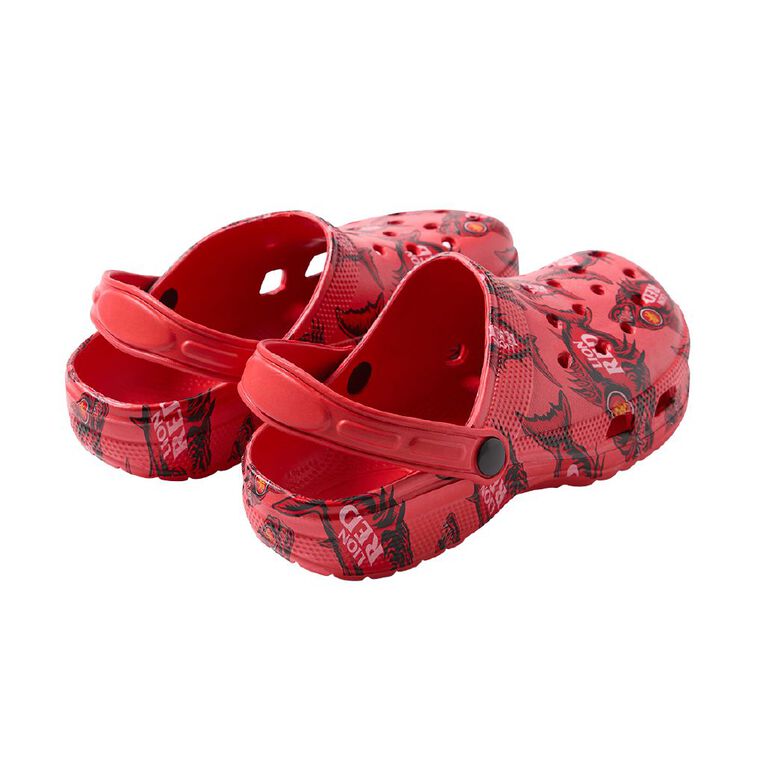 Lion Red Men's Frog Clog Shoes, Red, hi-res